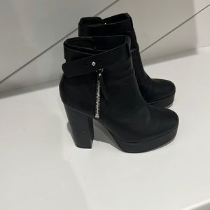 Black Platform Booties
